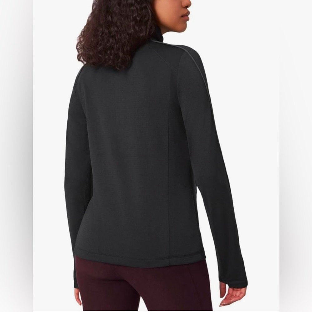 Mondetta Womens Hiking Athletic Workout Tops - Lightweight Quarter-Zip Pullover - Picture 2 of 9